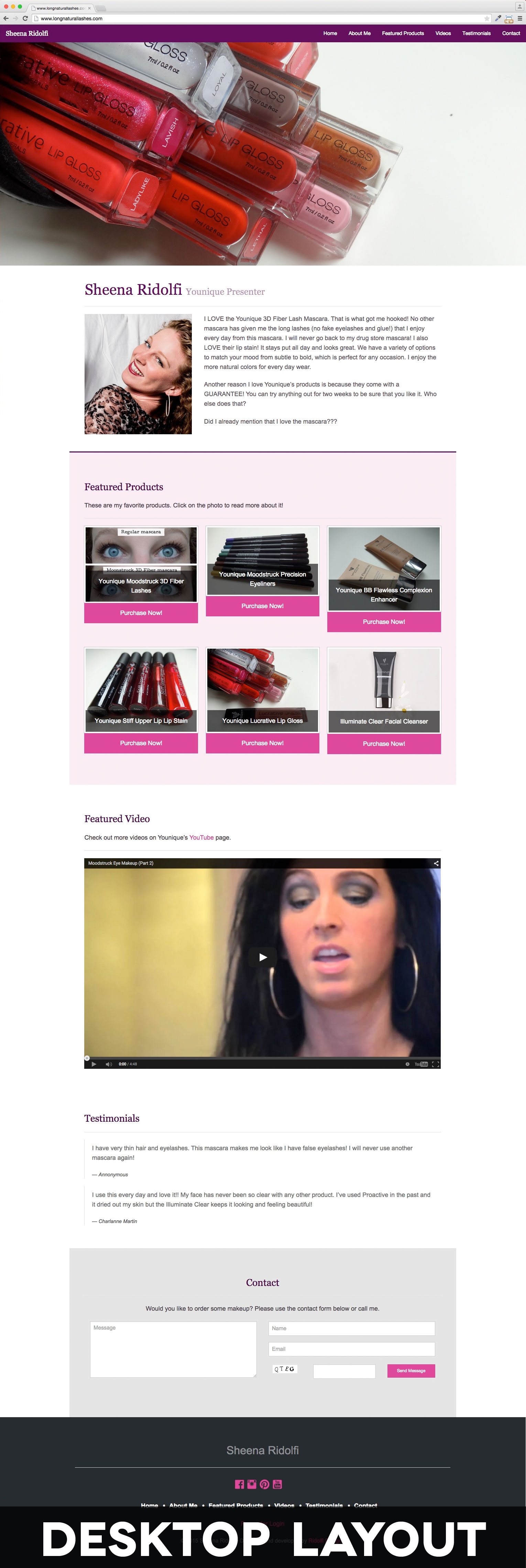 Simple One Page Website